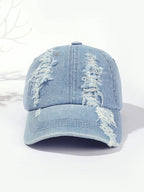 Unisex Vintage Washed Distressed Cap Baseball Denim