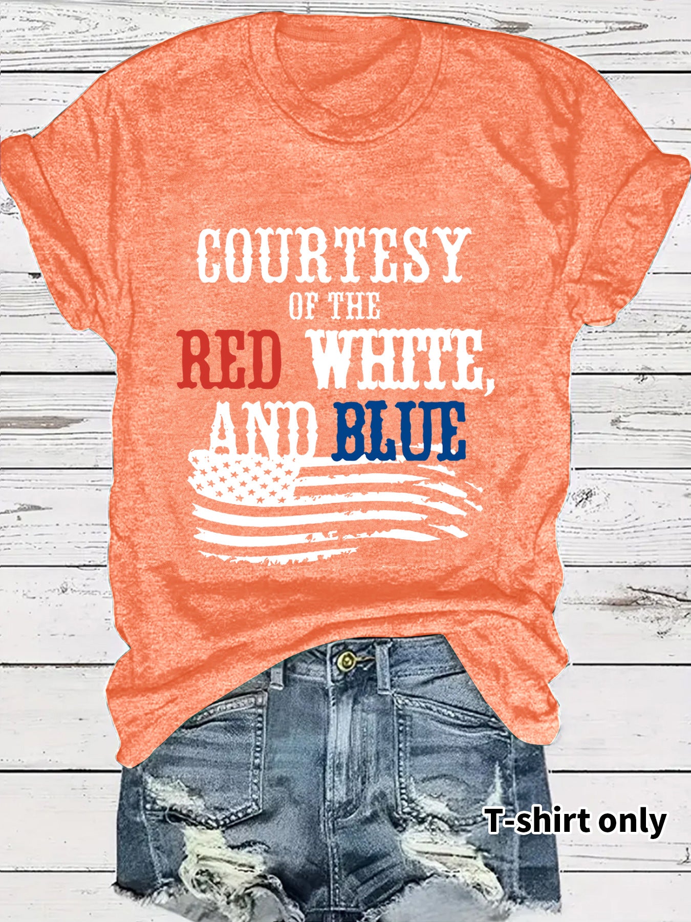Short sleeved patriotic t-shirt
