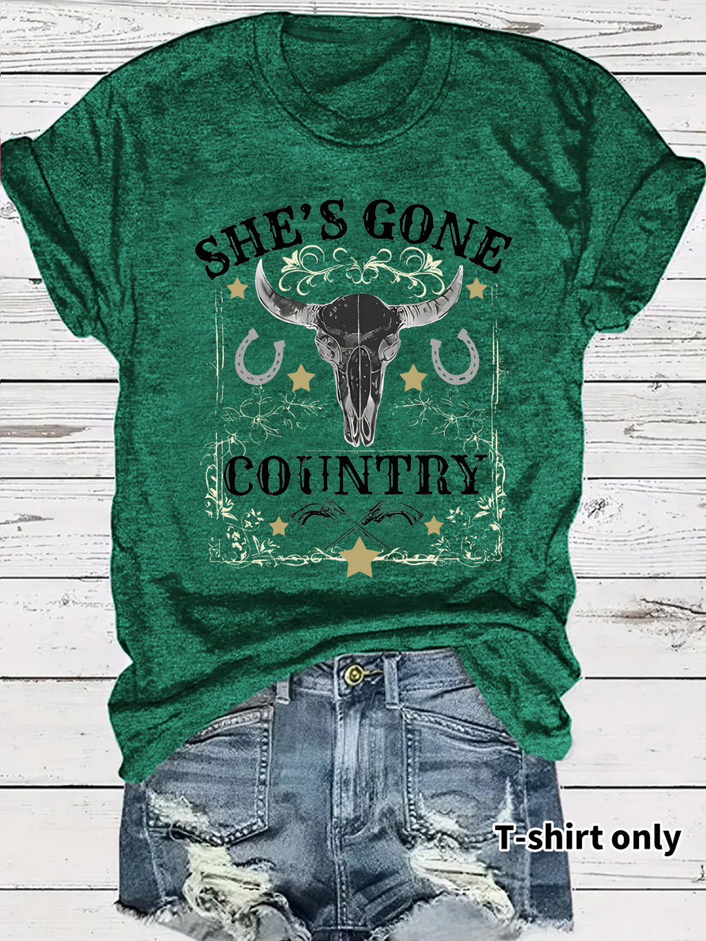 Western Cowboy Pattern T-shirt