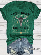 Western Cowboy Pattern T-shirt