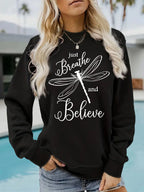 Dragonfly printed hoodie