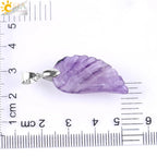 Natural Gem Stone Angel Wing Necklaces & Pendants