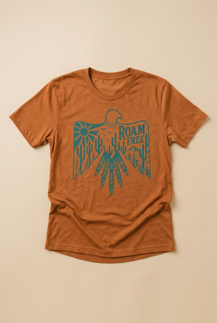 Roam Free T- shirt (Boho/Western)